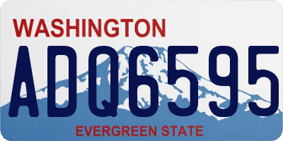 WA license plate ADQ6595