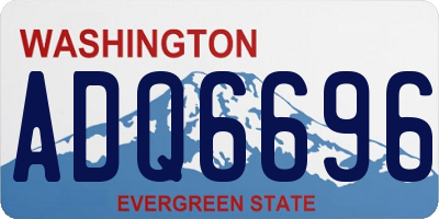 WA license plate ADQ6696