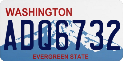 WA license plate ADQ6732