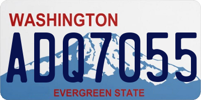 WA license plate ADQ7055