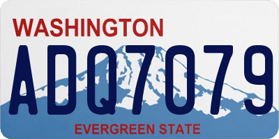 WA license plate ADQ7079