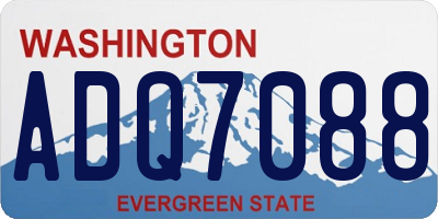 WA license plate ADQ7088