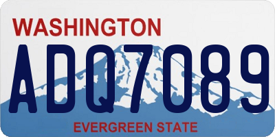 WA license plate ADQ7089
