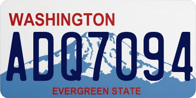 WA license plate ADQ7094