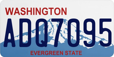 WA license plate ADQ7095