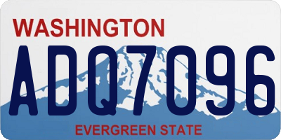 WA license plate ADQ7096