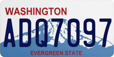 WA license plate ADQ7097