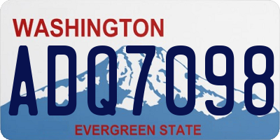 WA license plate ADQ7098