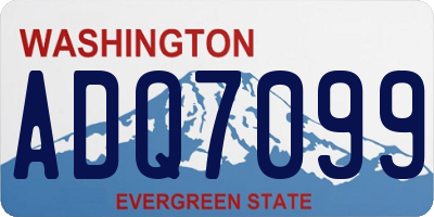 WA license plate ADQ7099