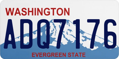WA license plate ADQ7176
