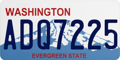 WA license plate ADQ7225