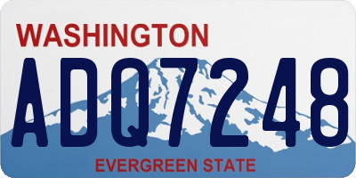 WA license plate ADQ7248