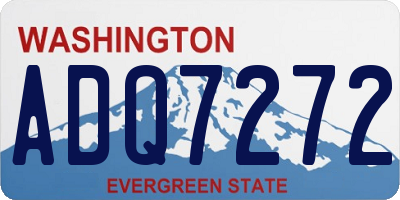WA license plate ADQ7272