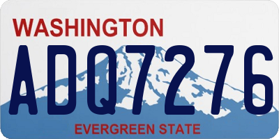 WA license plate ADQ7276