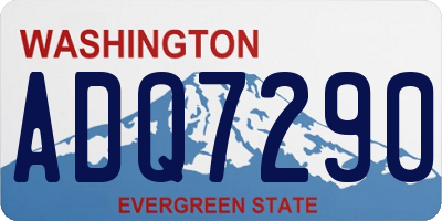 WA license plate ADQ7290