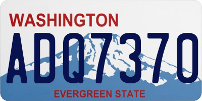 WA license plate ADQ7370