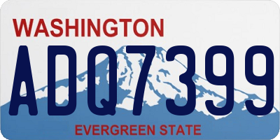 WA license plate ADQ7399