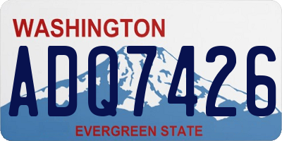 WA license plate ADQ7426