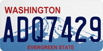 WA license plate ADQ7429