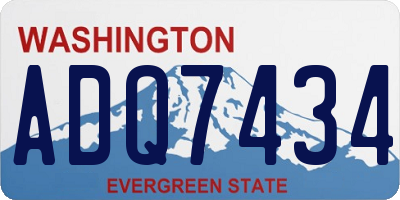 WA license plate ADQ7434