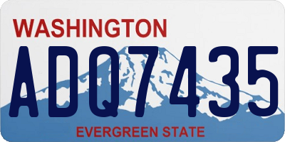 WA license plate ADQ7435
