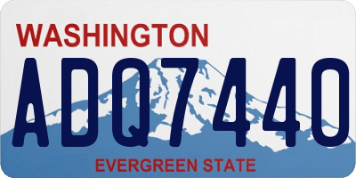 WA license plate ADQ7440
