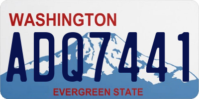 WA license plate ADQ7441