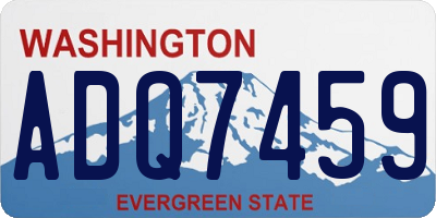 WA license plate ADQ7459