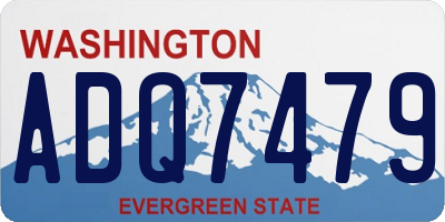 WA license plate ADQ7479
