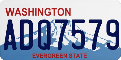 WA license plate ADQ7579