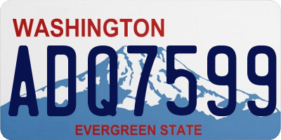 WA license plate ADQ7599