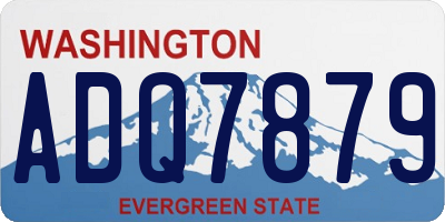 WA license plate ADQ7879