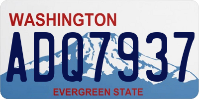 WA license plate ADQ7937