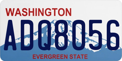 WA license plate ADQ8056