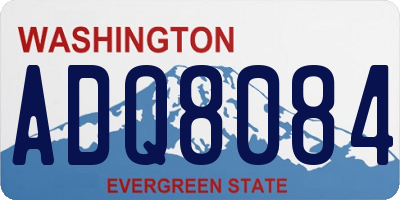 WA license plate ADQ8084