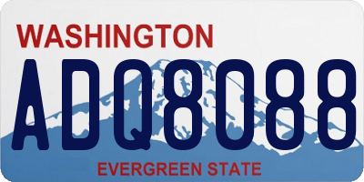 WA license plate ADQ8088