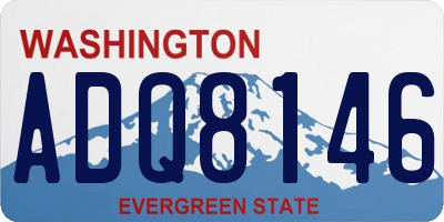 WA license plate ADQ8146