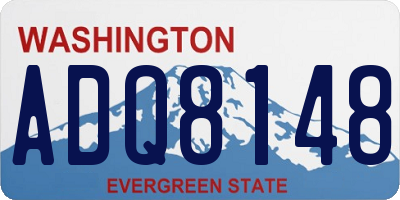 WA license plate ADQ8148