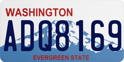 WA license plate ADQ8169