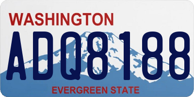 WA license plate ADQ8188