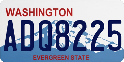WA license plate ADQ8225