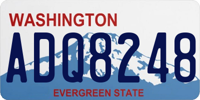 WA license plate ADQ8248