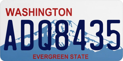WA license plate ADQ8435