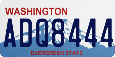 WA license plate ADQ8444