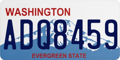 WA license plate ADQ8459