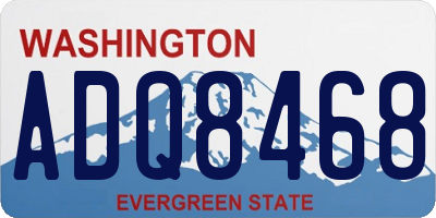 WA license plate ADQ8468