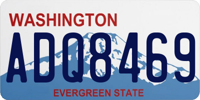 WA license plate ADQ8469