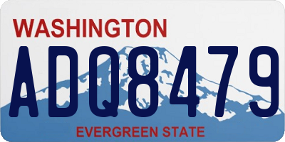 WA license plate ADQ8479