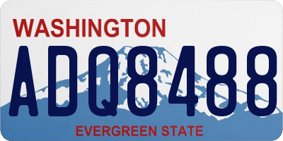 WA license plate ADQ8488
