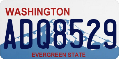 WA license plate ADQ8529